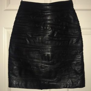 Gorgeous vintage leather mini skirt